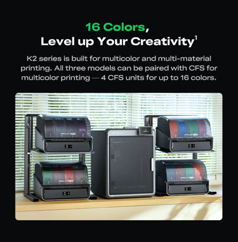 Creality 3D printer k2 Pro combo, with ultra-high printing speed and ultra-large printing size