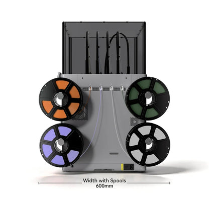Flashforge Creator 5 Pro 4-Toolheads Enclosed Multi-Color 3D Printer | 500% Faster, Zero Purge Waste