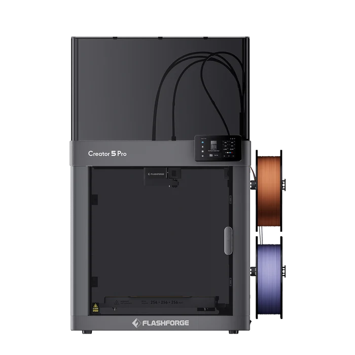 Flashforge Creator 5 Pro 4-Toolheads Enclosed Multi-Color 3D Printer | 500% Faster, Zero Purge Waste