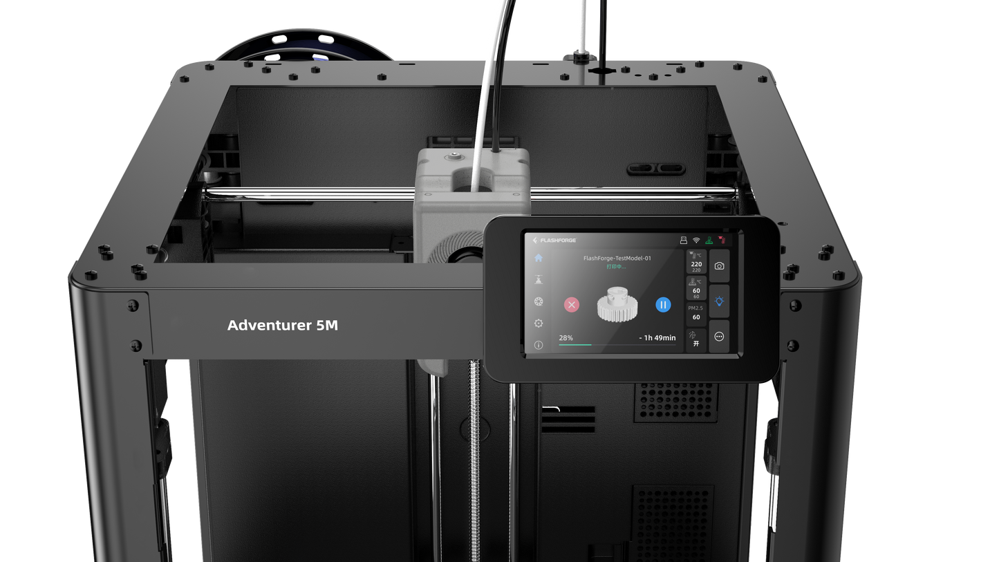 Flashforge Adventurer 5M 3D Printer, 600mm/s High Speed, Beginner-friendly