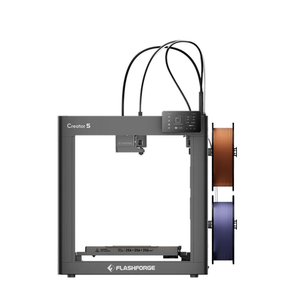 Flashforge Creator 5 4-Toolheads Multi-Color 3D Printer | 500% Faster, Zero Purge Waste