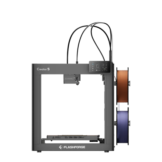 Flashforge Creator 5 4-Toolheads Multi-Color 3D Printer | 500% Faster, Zero Purge Waste