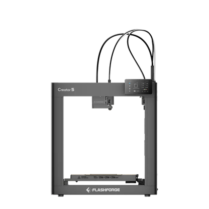 Flashforge Creator 5 4-Toolheads Multi-Color 3D Printer | 500% Faster, Zero Purge Waste