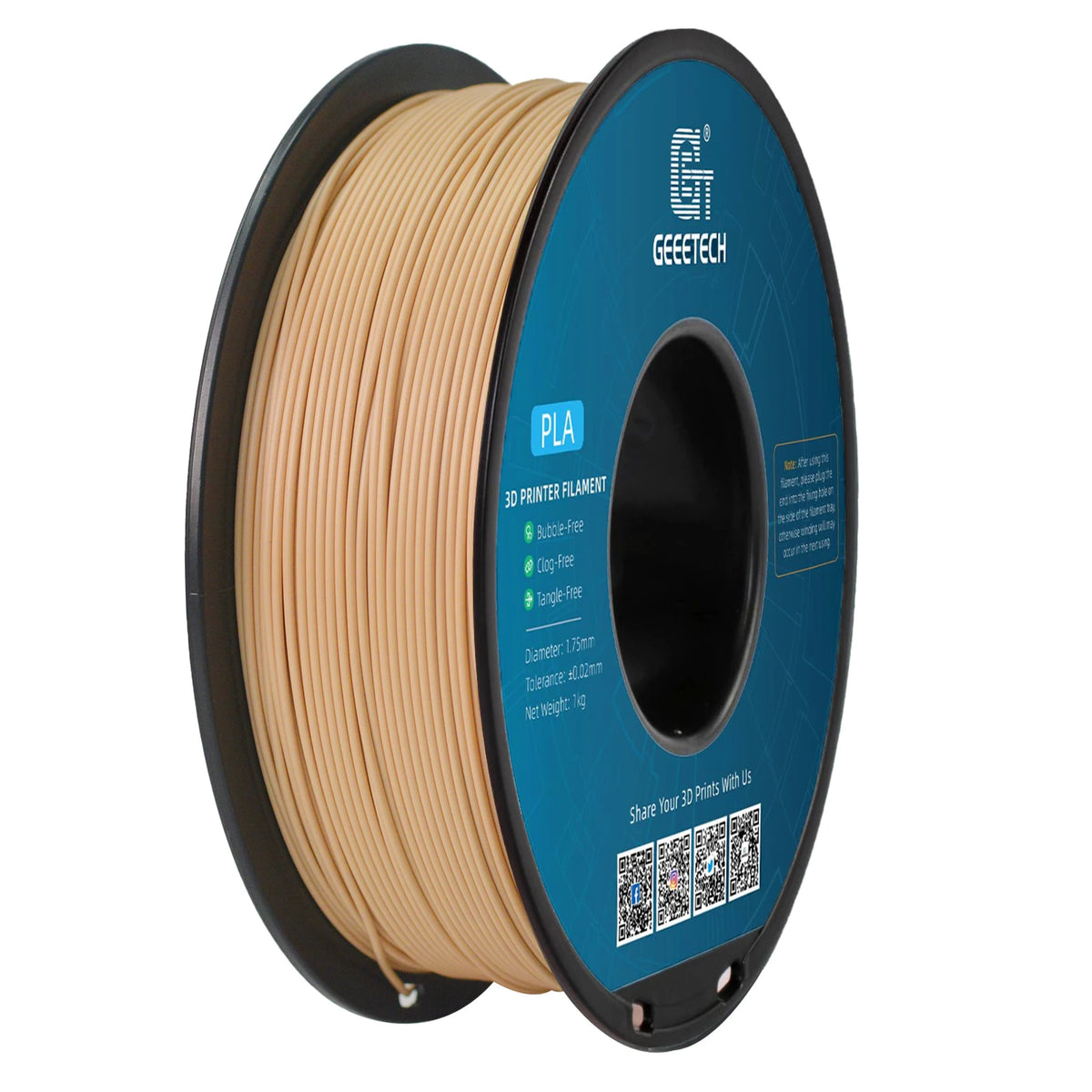 Geeetech 3d printer Filament PLA PETG Plastic 1kg 1.75mm,Tangle-Free, 3d printing wire materials, black, white, vacuum packaging
