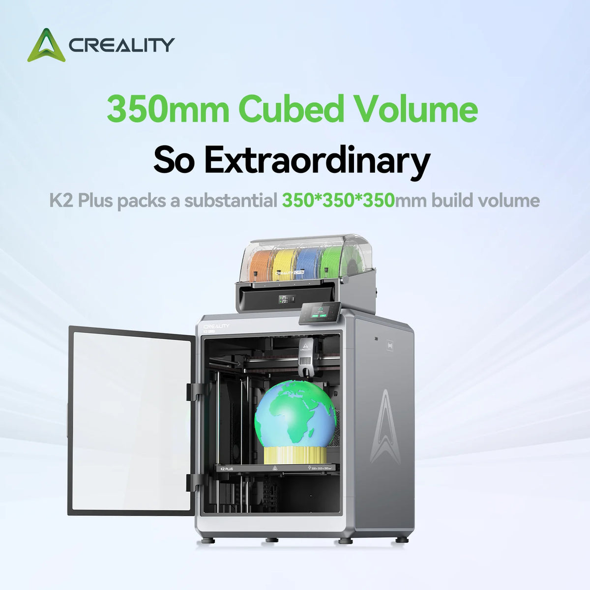 Creality K2 PLUS Combo 3D Printer 600mm/s Speed 350*350*350mm Printing Area Double AI Camera All Metal Multi-color 3D Printer