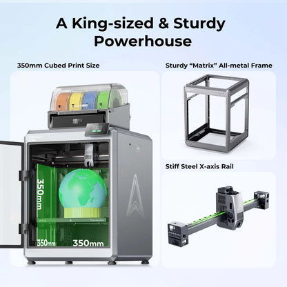 Creality Official 2025 K2 Plus Combo 3D Printer with 1KG Hyper PLA RFID, Multi-Color Printing with CFS, 600Mm/S Print Speed, Step-Servo Motor System High-Temperature Direct Drive Extruder Build Volume