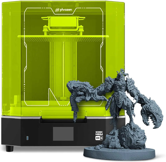 Phrozen Sonic Mega 8K S LCD/MSLA Resin 3D Printer, 43 µm High Resolution, 15 inch Mono LCD Screen, Large Printing Size