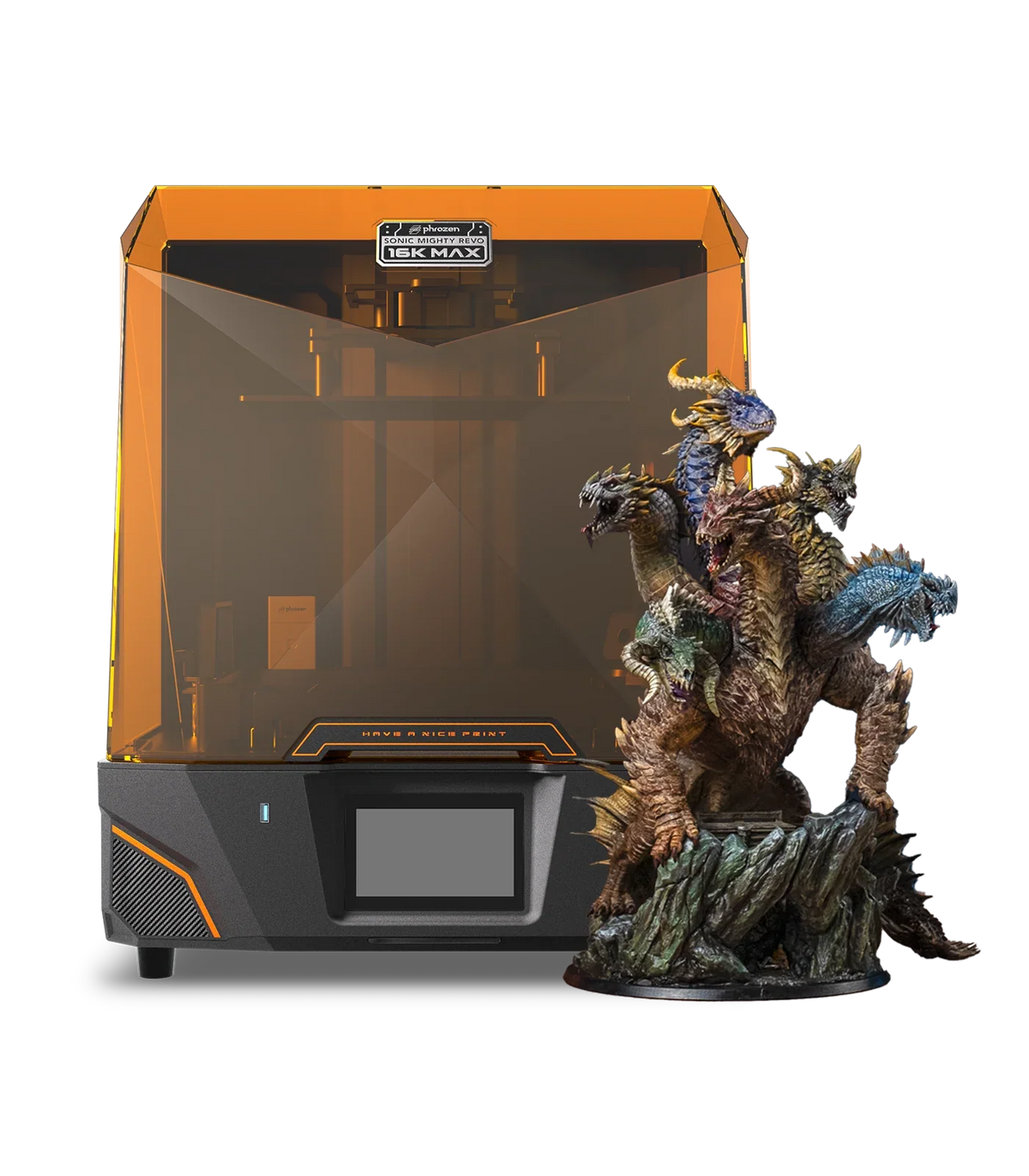 Phrozen Sonic Mighty Revo 16K MAX Resin 3D Printer 14" 16K Mono LCD Dual Heat Control Large Build Volume for Jewelry Miniature