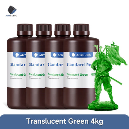 ANYCUBIC 4pcs/lot 405nm UV Resin For 3D Printer LCD Liquid Photopolymer Resin 3D Printing Resin Upgrade 1kg
