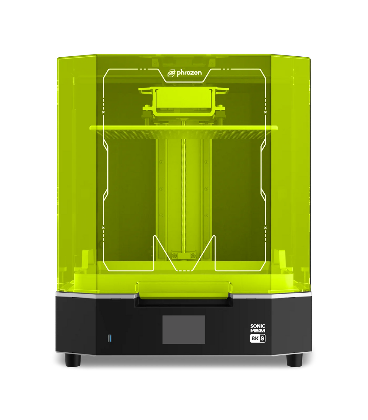 Phrozen Sonic Mega 8K S LCD/MSLA Resin 3D Printer, 43 µm High Resolution, 15 inch Mono LCD Screen, Large Printing Size