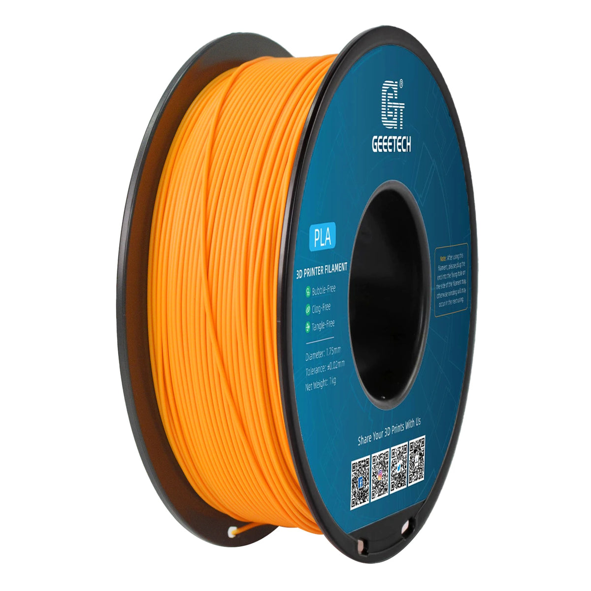 Geeetech 3d printer Filament PLA PETG Plastic 1kg 1.75mm,Tangle-Free, 3d printing wire materials, black, white, vacuum packaging