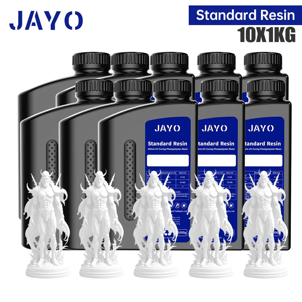 JAYO 5KG&10KG 3D Printer Standard Resin 405nm UV Resin For LCD 3D Printer Material For Printing Easy to Print Good Precision