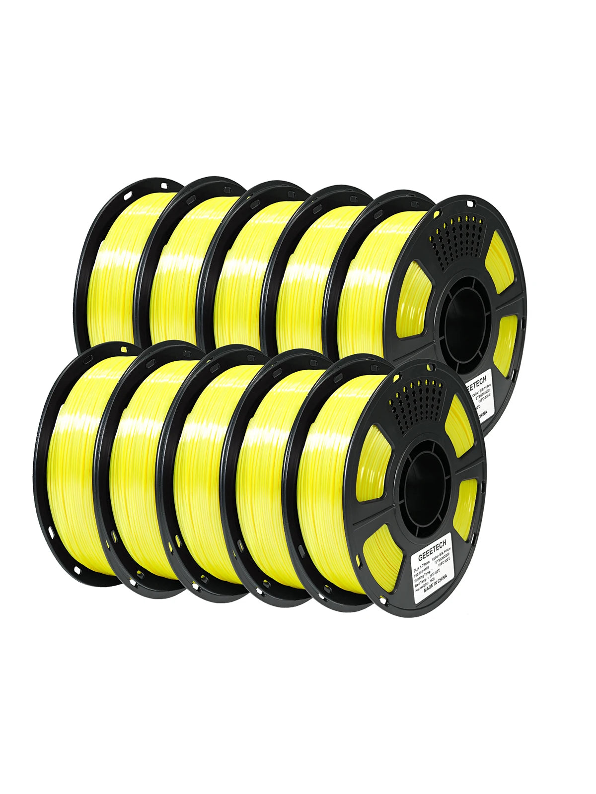 GEEETECH 10Kg 3d Silk PLA Filament 1.75mm Spool Wire For 3D Printer Material, Safety, Vacuum Packaging