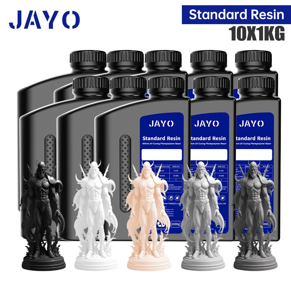 JAYO 5KG&10KG 3D Printer Standard Resin 405nm UV Resin For LCD 3D Printer Material For Printing Easy to Print Good Precision