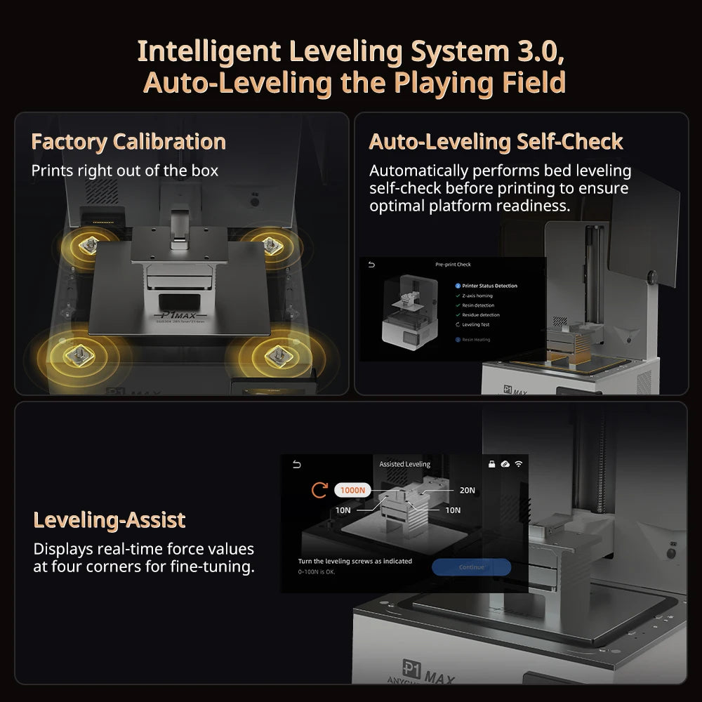 ANYCUBIC Photon P1 Max 12K Mono LCD 3D Printer Full-Scale 18.3L Print Volume Intelligent Printing Assistant UV Resin 3D Printer