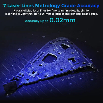 Creality 3D Scanner CR-Scan Raptor Upgrade 0.02mm Metrology Accuracy Blue Light/NIR Dual Mode Anti-shaking 60fps Scanning