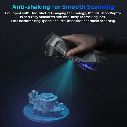 Creality 3D Scanner CR-Scan Raptor Upgrade 0.02mm Metrology Accuracy Blue Light/NIR Dual Mode Anti-shaking 60fps Scanning