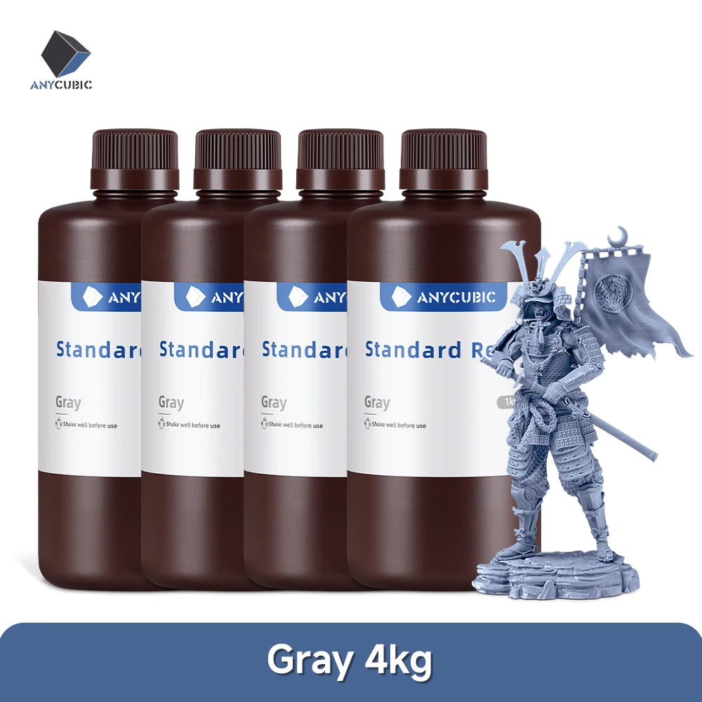 ANYCUBIC 4pcs/lot 405nm UV Resin For 3D Printer LCD Liquid Photopolymer Resin 3D Printing Resin Upgrade 1kg