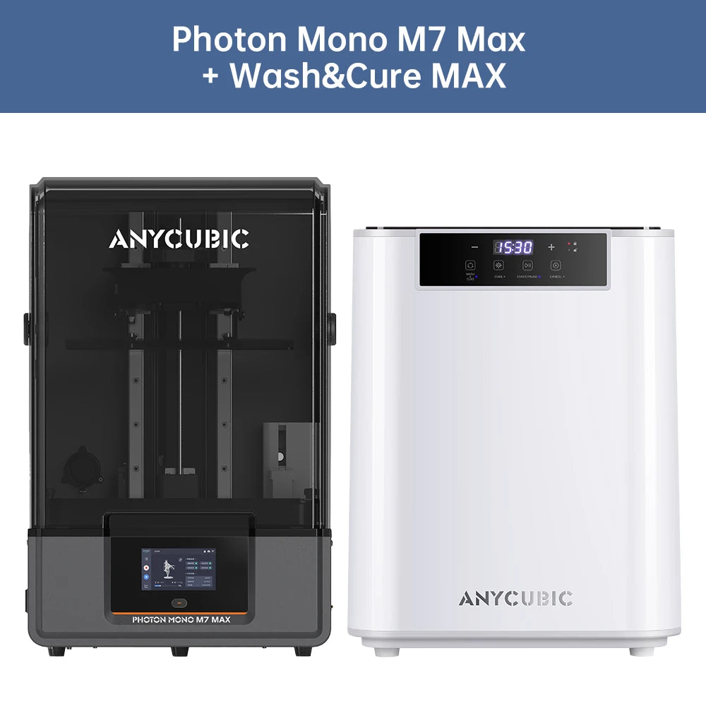 ANYCUBIC Photon Mono M7 Max AE 7K Mono LCD 3D Printer 14.7L Ultra-Large Print Volume LCD Resin 3D Printer COB+ Light Source