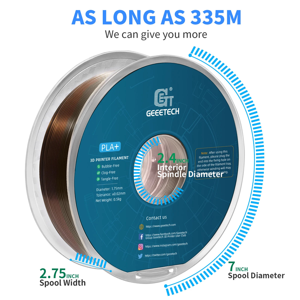 GEEETECH 10Kg 3d Silk PLA Filament 1.75mm Spool Wire For 3D Printer Material, Safety, Vacuum Packaging