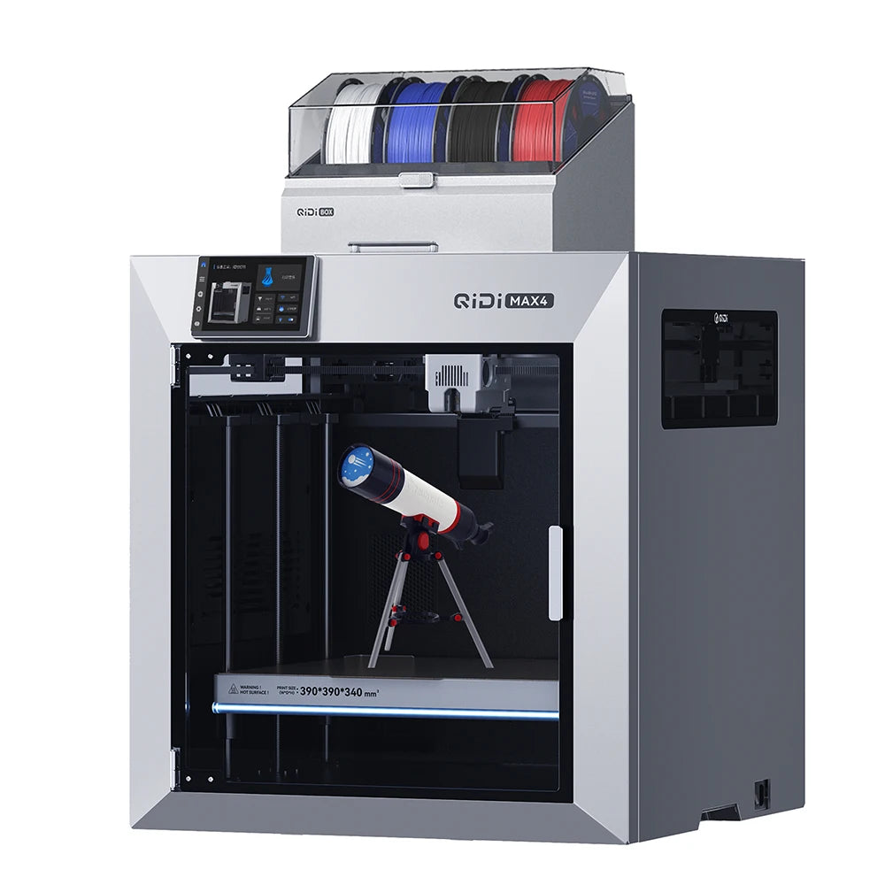QIDI MAX4 Combo CoreXY 3D Printer Industrial Large Scale High Speed Impressora 3D Enclosed Chamber Engineering Filament