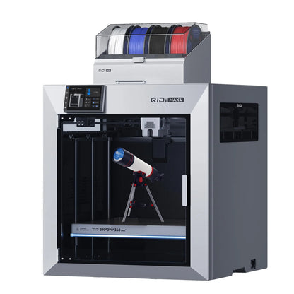 QIDI Max4 Combo 3D Printer Compatible with QlDl Box (Multi-color), Active Cooling Air Control System, Build Volume 390x390x340 M