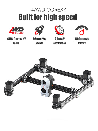 Upgraded SIBOOR Voron Trident [JUNE] CNC Metal Structure 4AWD CoreXY 3D Printer DIY Desktop Automatic Leveling High Speed Kit