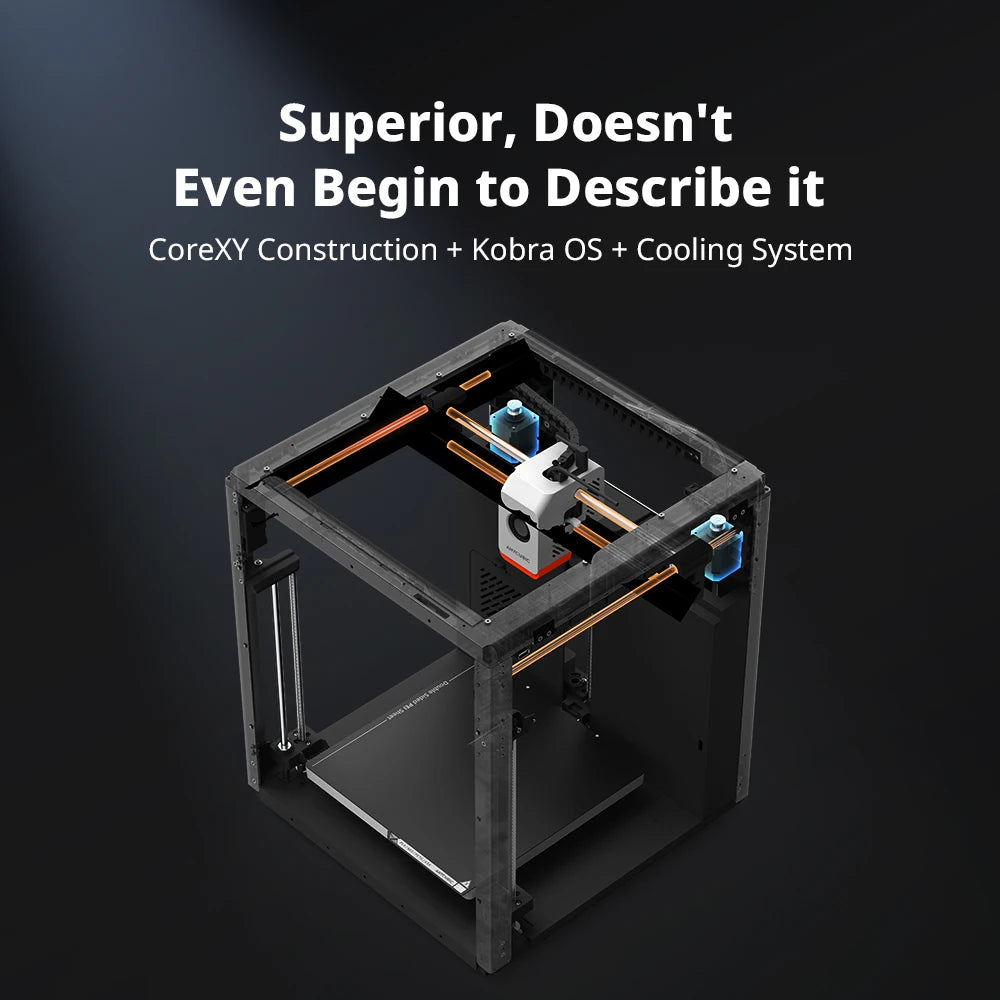 Anycubic Kobra S1 ACE 2 Pro Combo Multi-Color 3D Printer Up to 600mm/s PrintSpeed Auto Leveling CoreXY Structure Direct Extruder