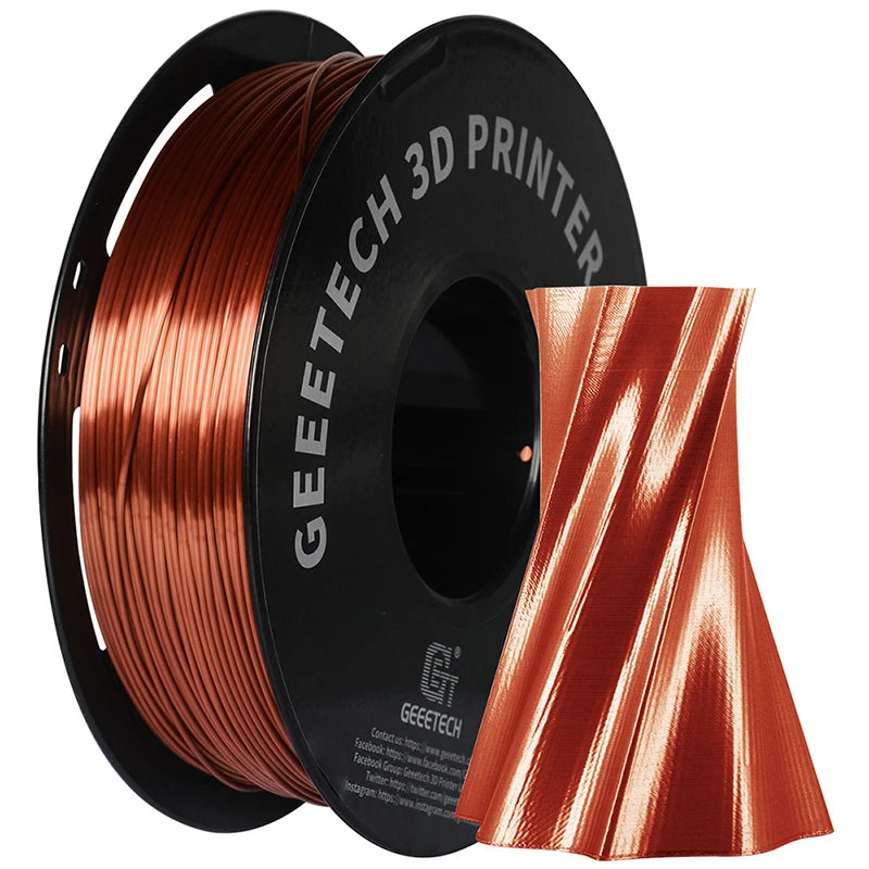 Geeetech 3d printer Filament PLA PETG Plastic 1kg 1.75mm,Tangle-Free, 3d printing wire materials, black, white, vacuum packaging
