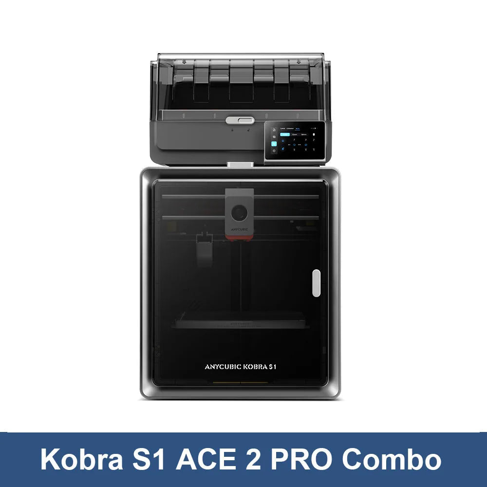 Anycubic Kobra S1 ACE 2 Pro Combo Multi-Color 3D Printer Up to 600mm/s PrintSpeed Auto Leveling CoreXY Structure Direct Extruder