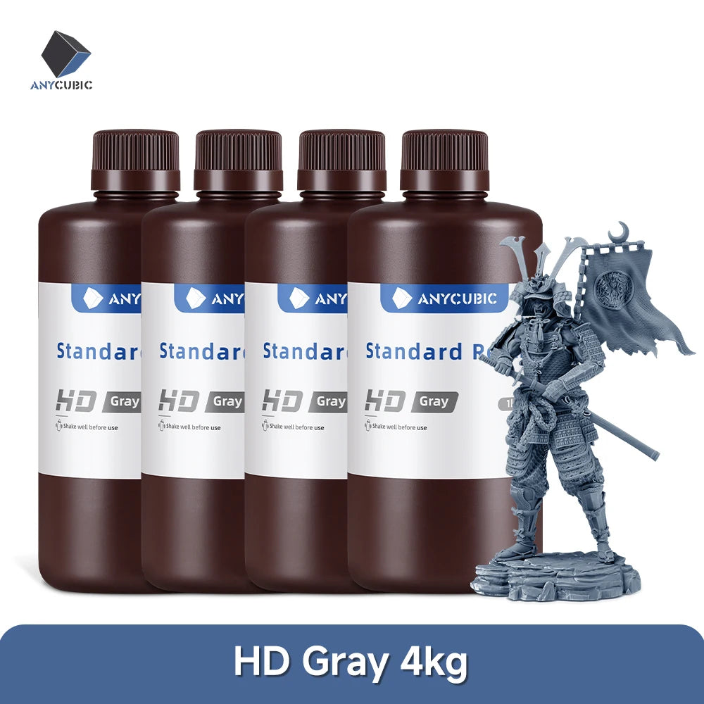 ANYCUBIC 4pcs/lot 405nm UV Resin For 3D Printer LCD Liquid Photopolymer Resin 3D Printing Resin Upgrade 1kg