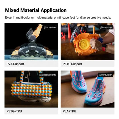 U1 four-head extrusion high-speed 500mm/s large print size 270mm * 270mm * 270mm automatic multi-color FDM 3D printer