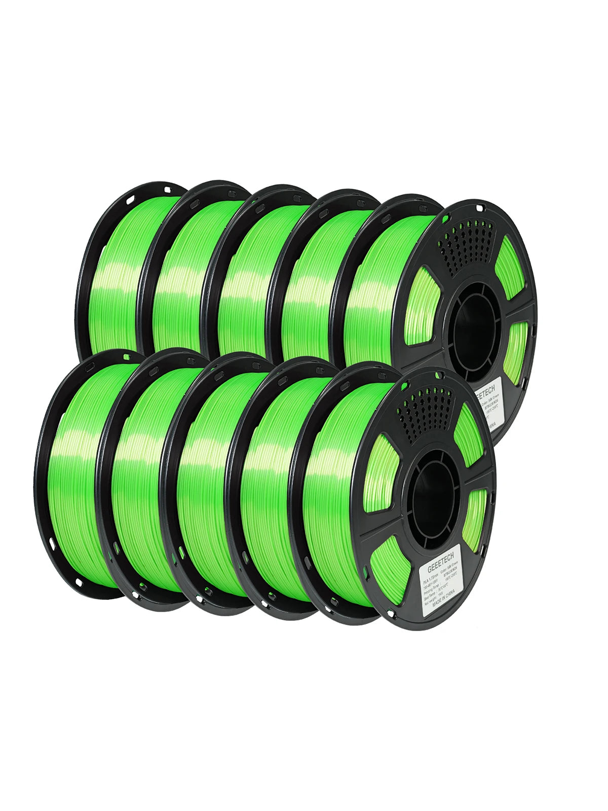 GEEETECH 10Kg 3d Silk PLA Filament 1.75mm Spool Wire For 3D Printer Material, Safety, Vacuum Packaging