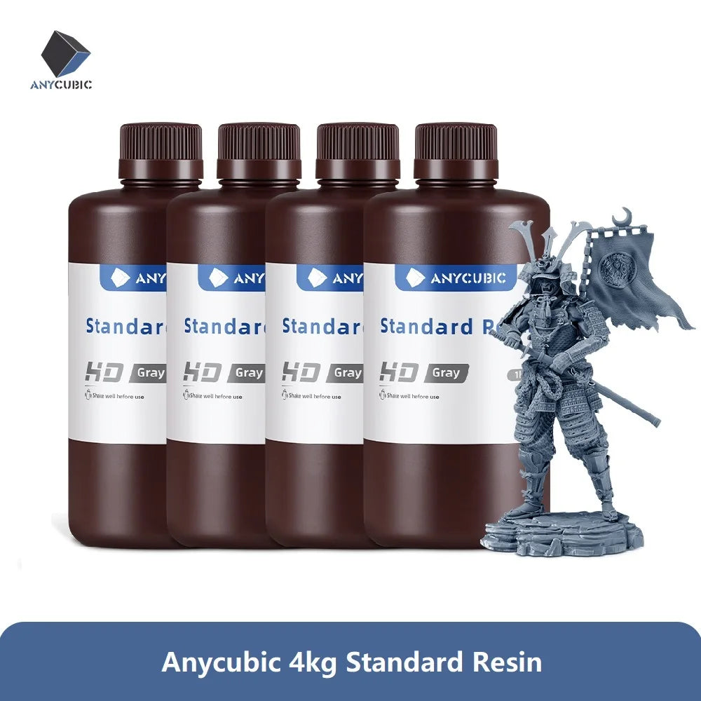 ANYCUBIC 4pcs/lot 405nm UV Resin For 3D Printer LCD Liquid Photopolymer Resin 3D Printing Resin Upgrade 1kg
