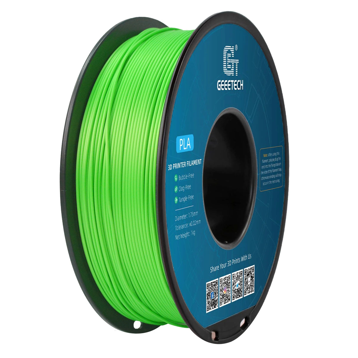Geeetech 3d printer Filament PLA PETG Plastic 1kg 1.75mm,Tangle-Free, 3d printing wire materials, black, white, vacuum packaging