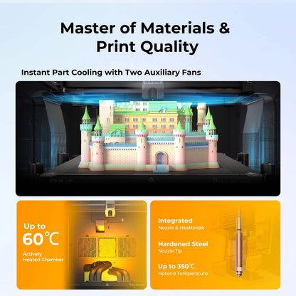 Creality Official 2025 K2 Plus Combo 3D Printer with 1KG Hyper PLA RFID, Multi-Color Printing with CFS, 600Mm/S Print Speed, Step-Servo Motor System High-Temperature Direct Drive Extruder Build Volume