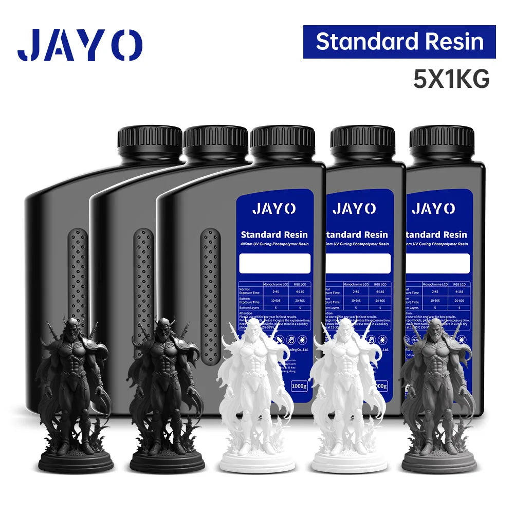 JAYO 5KG&10KG 3D Printer Standard Resin 405nm UV Resin For LCD 3D Printer Material For Printing Easy to Print Good Precision