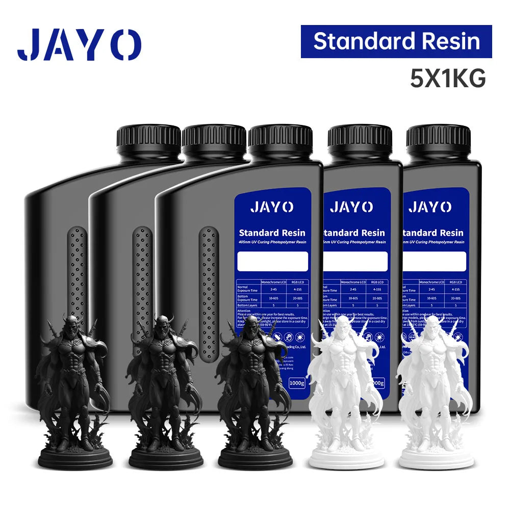 JAYO 5KG&10KG 3D Printer Standard Resin 405nm UV Resin For LCD 3D Printer Material For Printing Easy to Print Good Precision