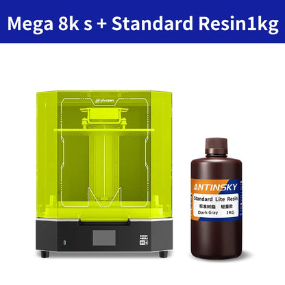 Phrozen Sonic Mega 8K S LCD/MSLA Resin 3D Printer, 43 µm High Resolution, 15 inch Mono LCD Screen, Large Printing Size