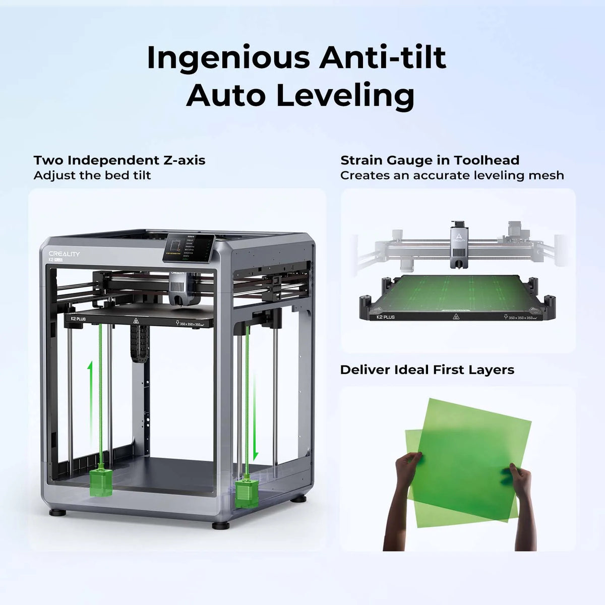Creality Official 2025 K2 Plus Combo 3D Printer with 1KG Hyper PLA RFID, Multi-Color Printing with CFS, 600Mm/S Print Speed, Step-Servo Motor System High-Temperature Direct Drive Extruder Build Volume