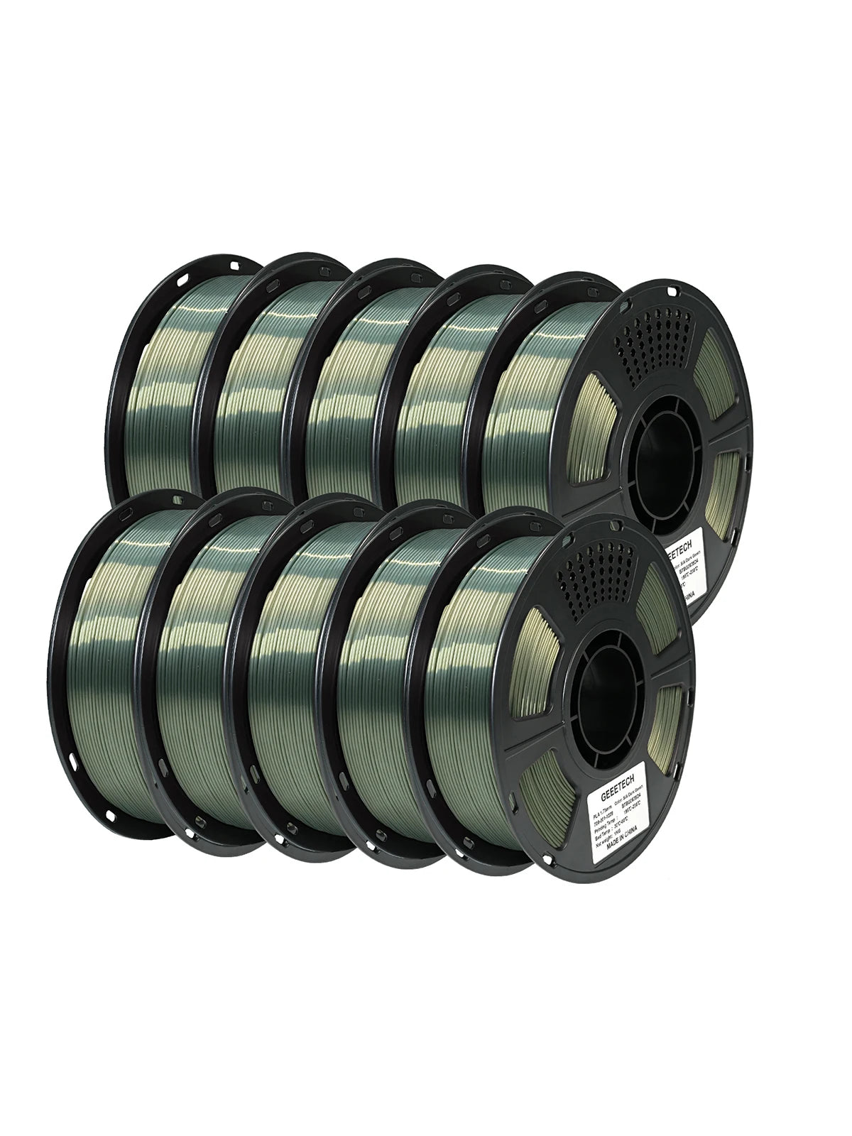 GEEETECH 10Kg 3d Silk PLA Filament 1.75mm Spool Wire For 3D Printer Material, Safety, Vacuum Packaging