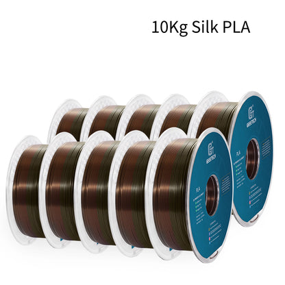 GEEETECH 10Kg 3d Silk PLA Filament 1.75mm Spool Wire For 3D Printer Material, Safety, Vacuum Packaging