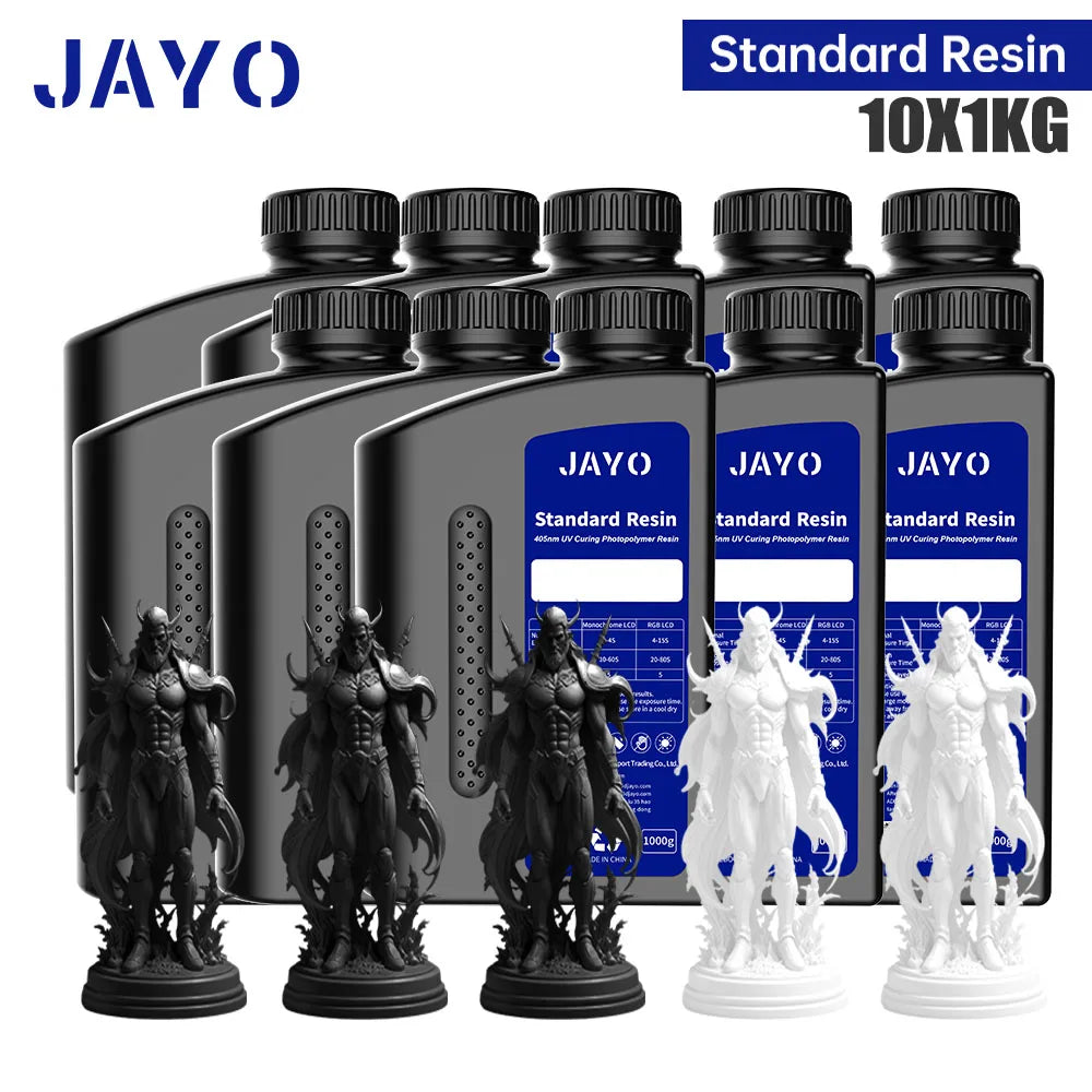 JAYO 5KG&10KG 3D Printer Standard Resin 405nm UV Resin For LCD 3D Printer Material For Printing Easy to Print Good Precision