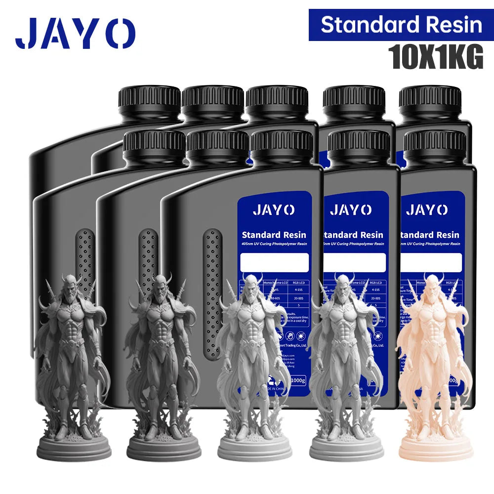 JAYO 5KG&10KG 3D Printer Standard Resin 405nm UV Resin For LCD 3D Printer Material For Printing Easy to Print Good Precision