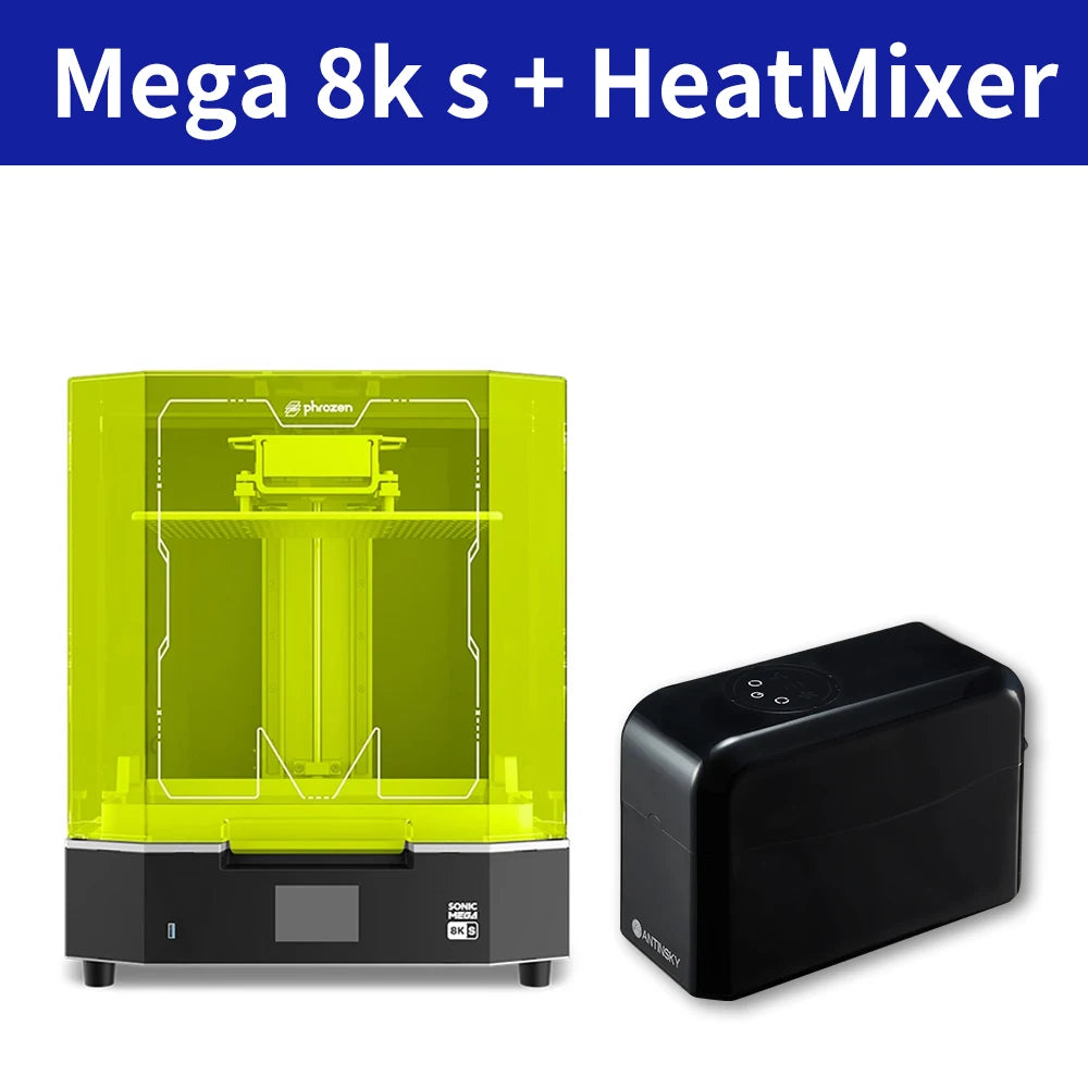 Phrozen Sonic Mega 8K S LCD/MSLA Resin 3D Printer, 43 µm High Resolution, 15 inch Mono LCD Screen, Large Printing Size