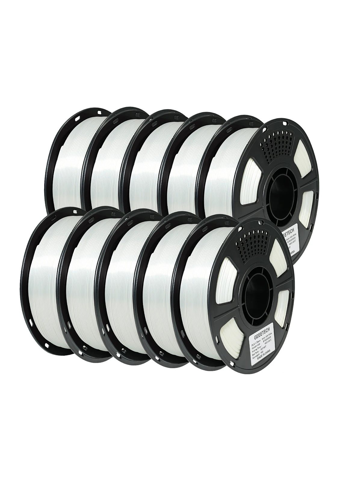 GEEETECH 10Kg 3d Silk PLA Filament 1.75mm Spool Wire For 3D Printer Material, Safety, Vacuum Packaging